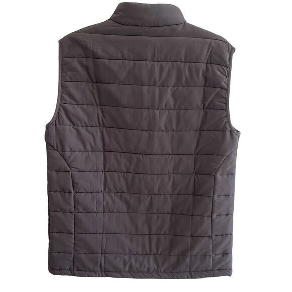 Johnnie O Pewter Gray Harwich Quilted Puffer Vest Men’s Size Medium Full Zip - Picture 4 of 4